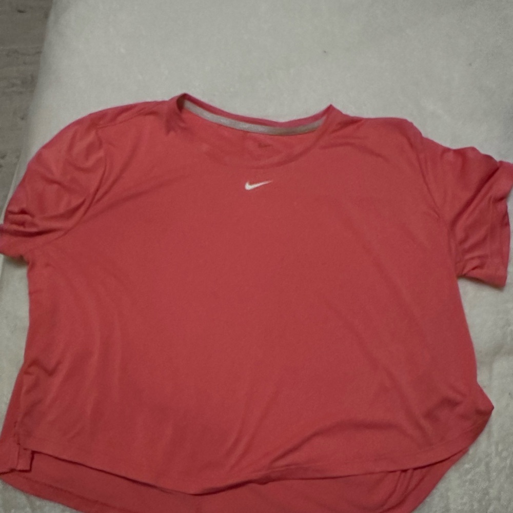 Nike Orange/coral Relaxed Dri-fit Short Sleeve Tee